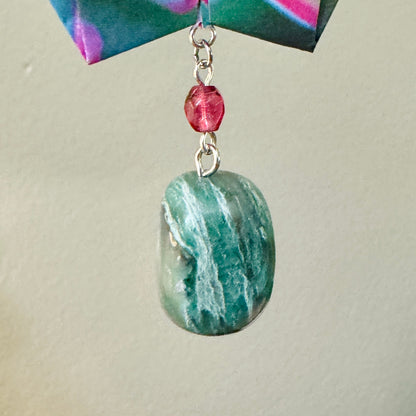 Origami Ornament #2216 - Large Crane with Succulent Pattern