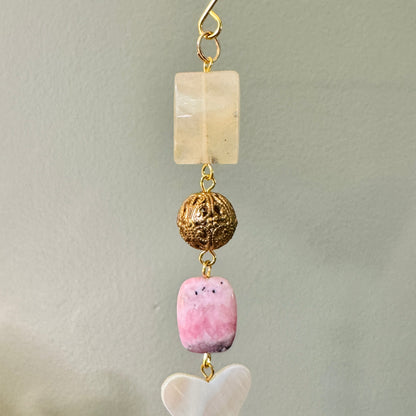 Origami Ornament #2143 - Large Crane with Large Cameo Locket