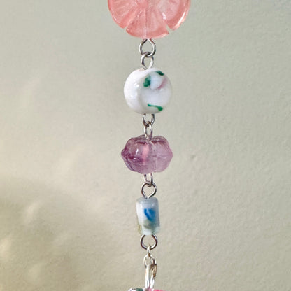 Origami Ornament #B38 - Butterfly with Floral Beads